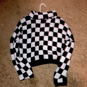 Checkered Turtleneck